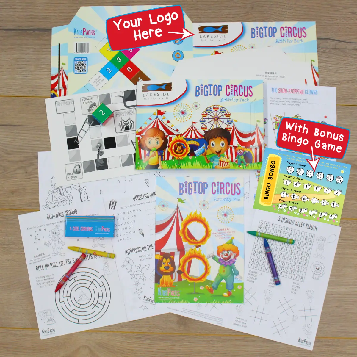 Logo Branded Circus Premium Activity Packs (100) - Image 2