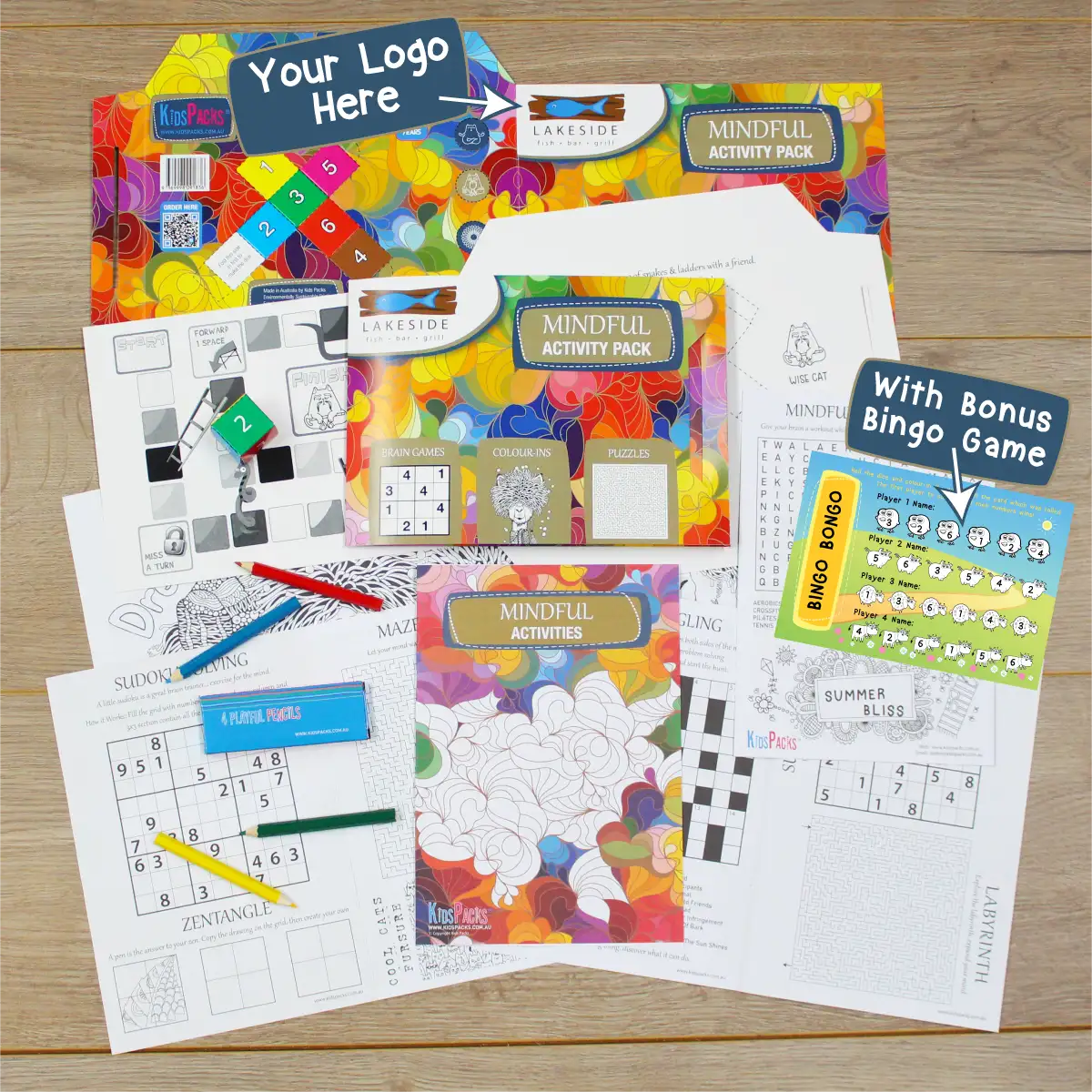 Logo Branded Mindful Premium Activity Packs (100) - Image 2
